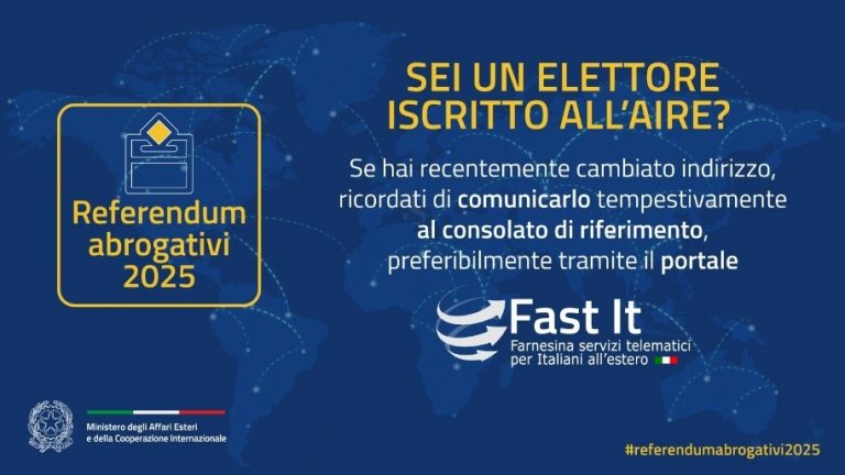 3 – Aggiornamento indirizzo AIRE