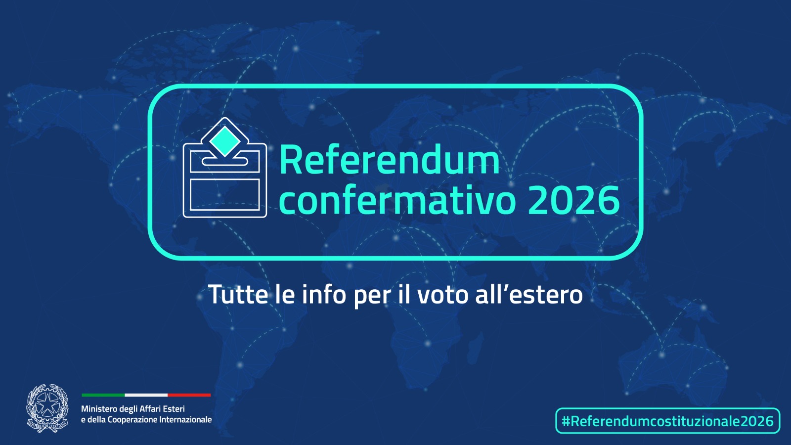 REFERENDUM COSTITUZIONALE CONFERMATIVO 22 E 23 MARZO 2026